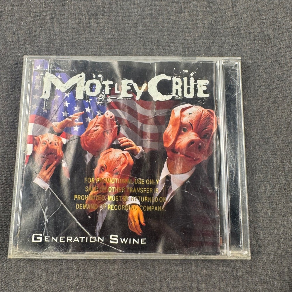 Motley Crue Generation Swine CD 1997 Promo Gold Stamp Vince Neil Elektra Records